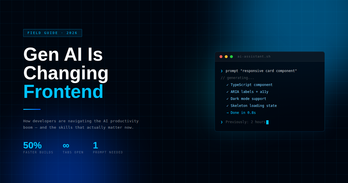How Gen AI Is Changing Frontend Development (And Why Your CSS Still Sucks)